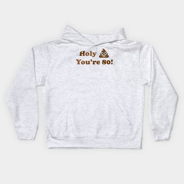 Holy Shit You're 80! Kids Hoodie by MouadbStore